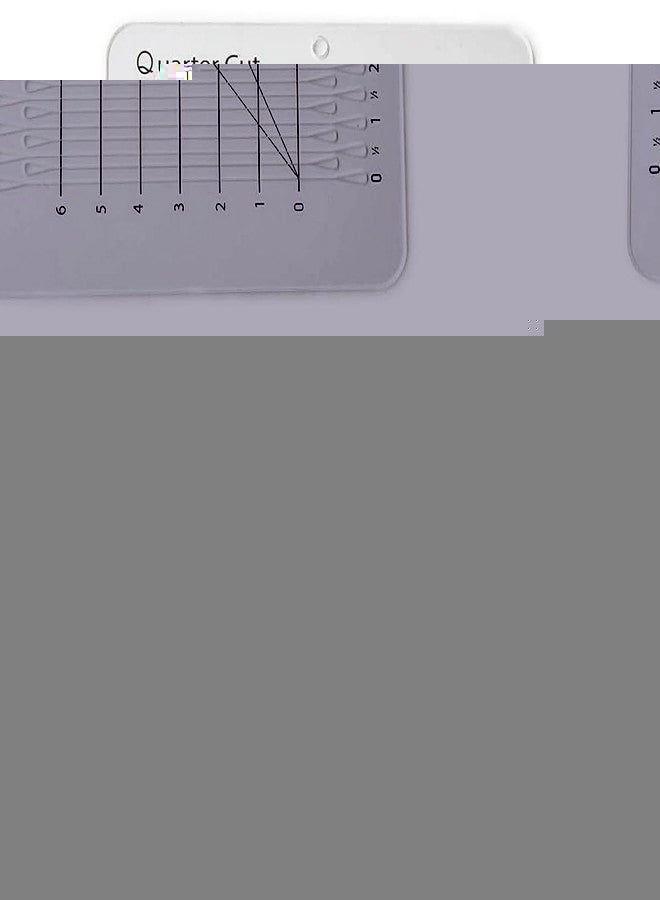 Bequilter Quarter Cut Acrylic Slotted Quilting Ruler Template for Fabric Precise Cutting, 6 x 12 inches - Image 1