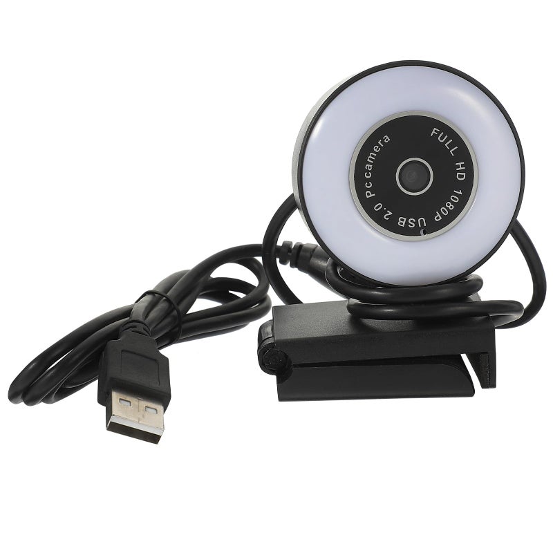 كاميرا ويب بدقة 1080P مع ميكروفون، توصيل USB، تشغيل فوري للاجتماعات عبر الإنترنت والبث ومكتب المنزل - Image 2