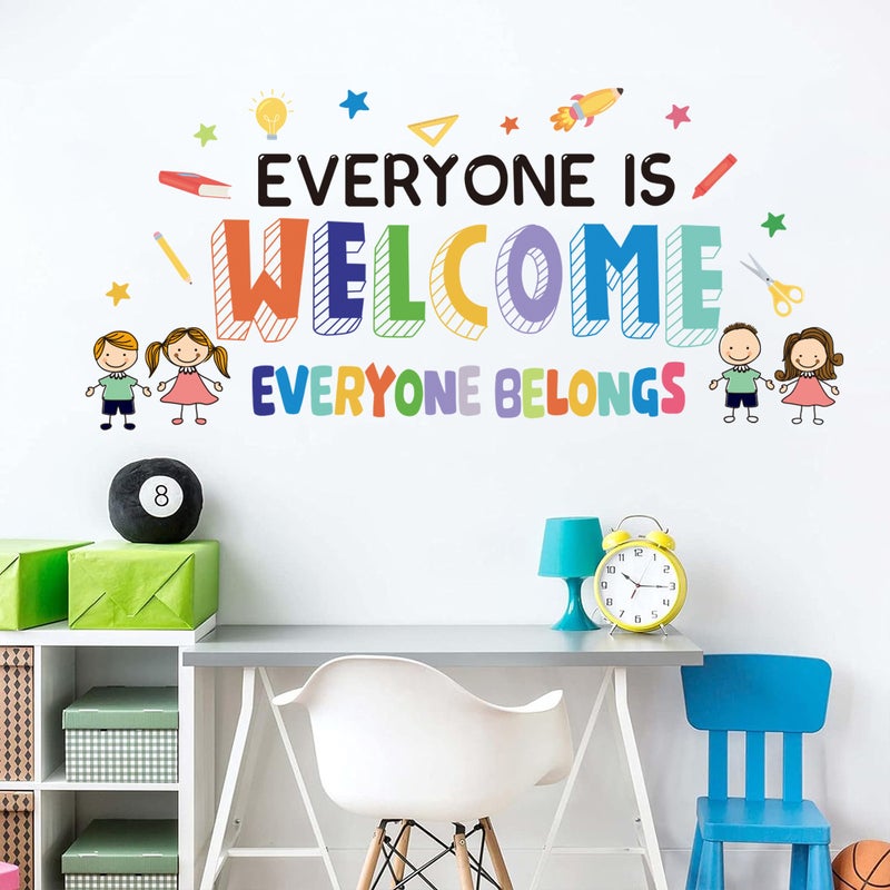 Colorful English Inspirational Wall Stickers for Kids Room - Image 4