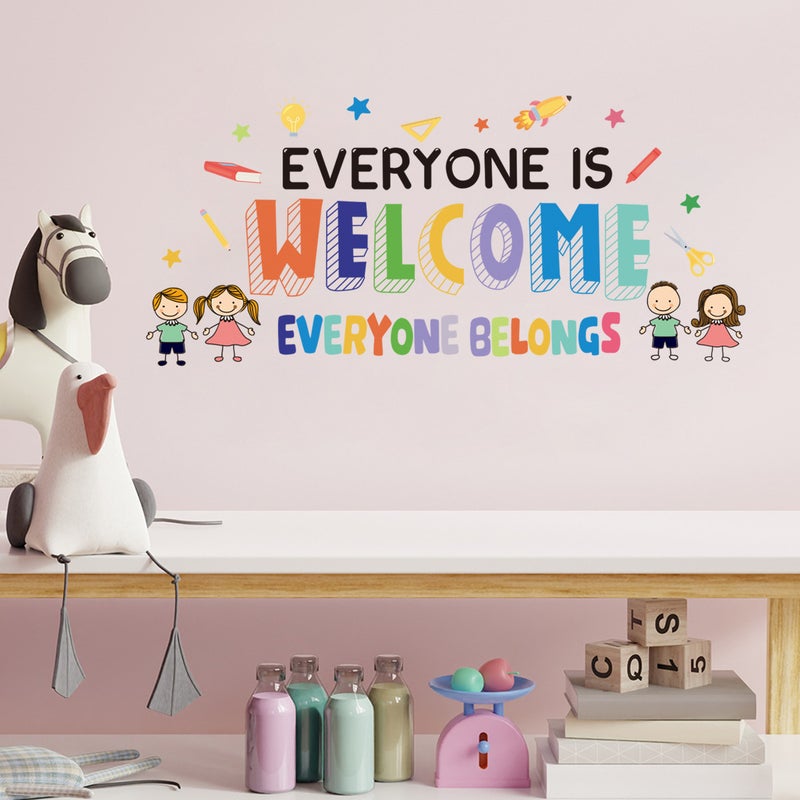 Colorful English Inspirational Wall Stickers for Kids Room - Image 3