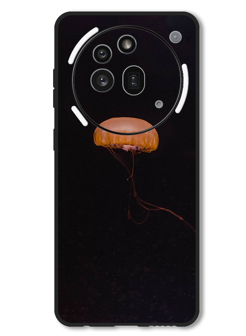 Theodor Case Compatible with Nothing Phone 3a Pro Protection Shockproof Bumper Cover jellyfish_yellow_underwater_world - Image 1