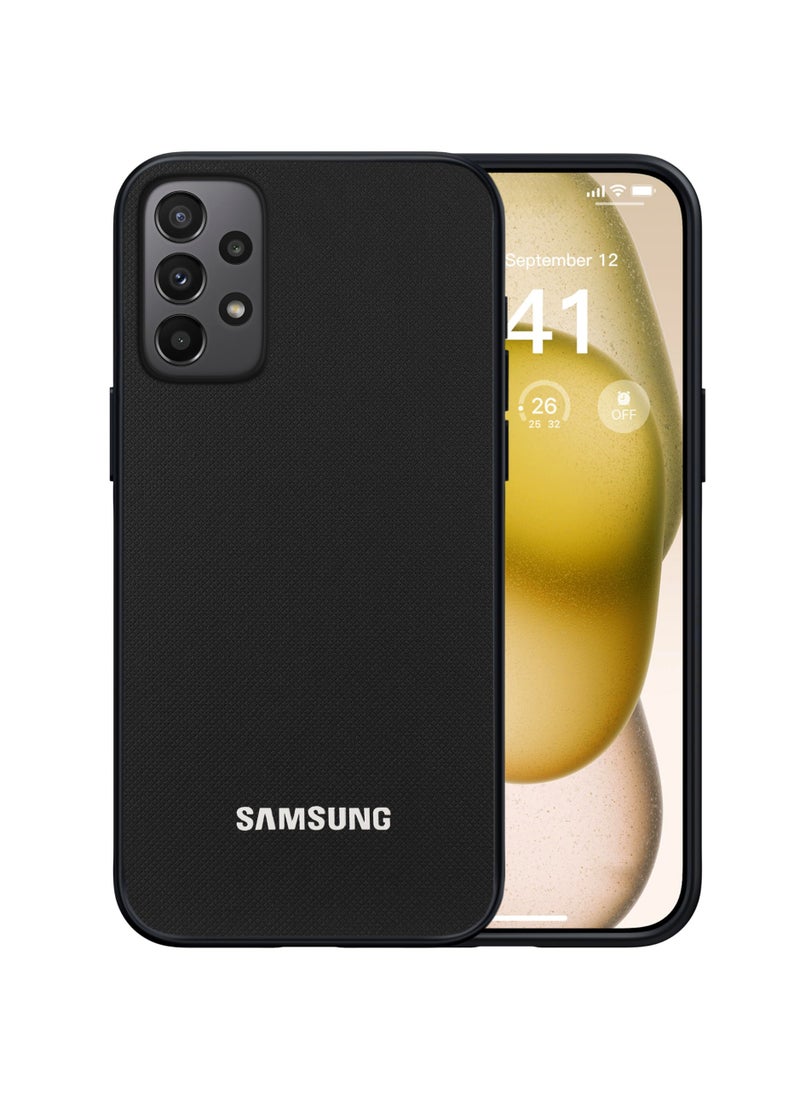 Compatible with Samsung Galaxy A53 Case Dual Layer Heavy Duty Cell Phone Protective Cover Shockproof Rugged with Non-Slip Textured - Black
