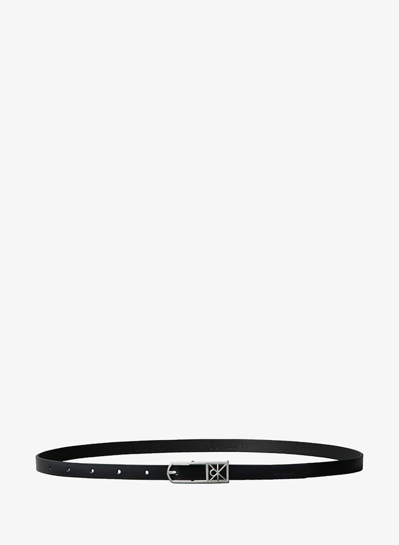 CALVIN KLEIN Slim Emblem Logo Buckle Belt - Image 2