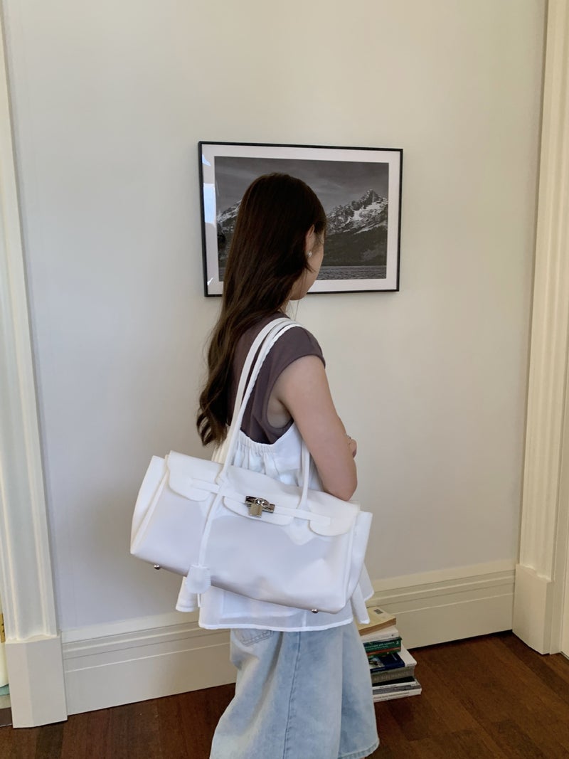 2026 Jelly Bag Summer Commuter Tote - Fashionable Transparent Shoulder Bag for Women