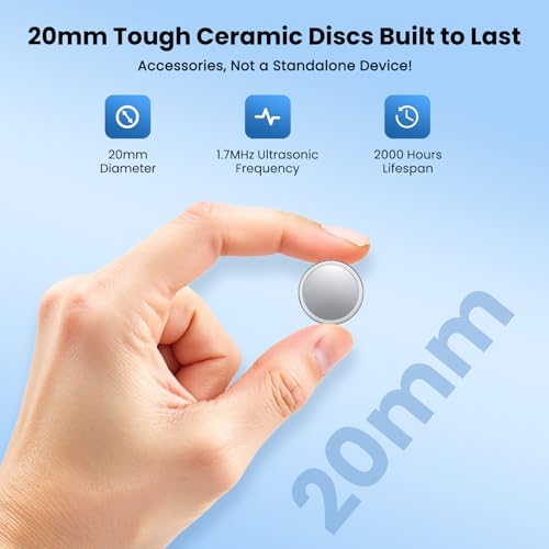 Mxmoonant 10 PCS 20MM Ultrasonic Mist Maker Ceramics Discs Replacement Pond Fogger Discs with Replacement Tool - Image 2