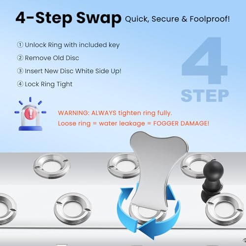 Mxmoonant 10 PCS 20MM Ultrasonic Mist Maker Ceramics Discs Replacement Pond Fogger Discs with Replacement Tool - Image 3