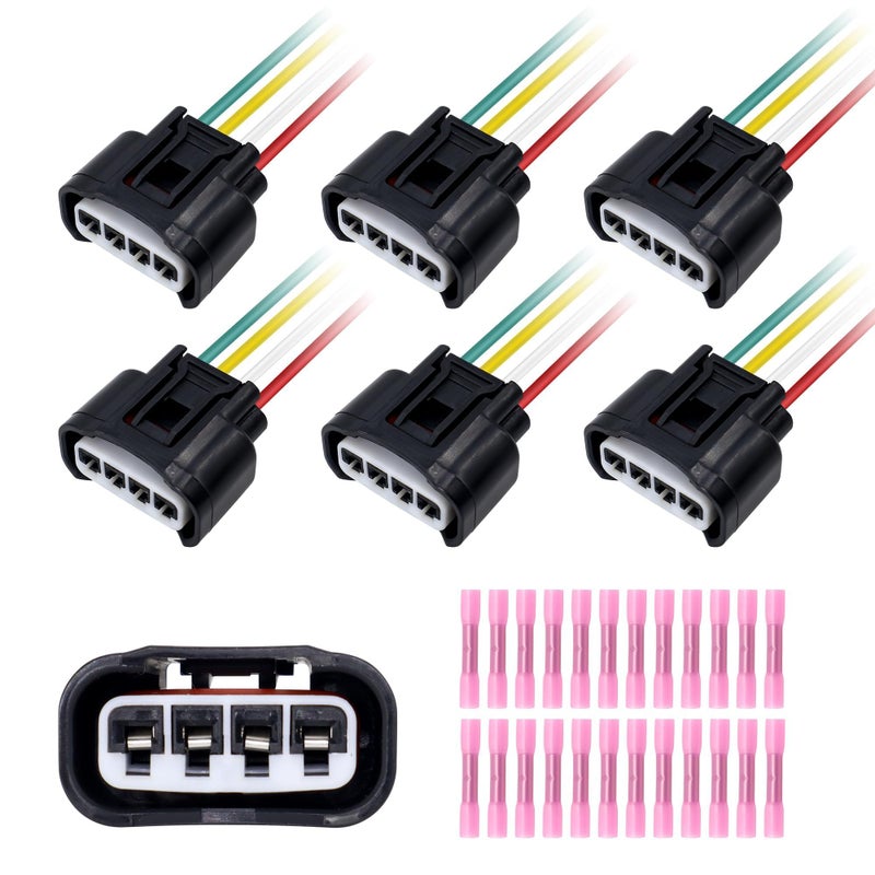 OXCANO 645940 Ignition Coil Connector Compatible with Chevrolet Prizm Hummer H3 Lexus ES300 Pontiac Vibe Scion TC XB XD Toyota 4Runner Avalon Camry Celica Corolla FJ Cruiser Hiace Highlander Hilux
