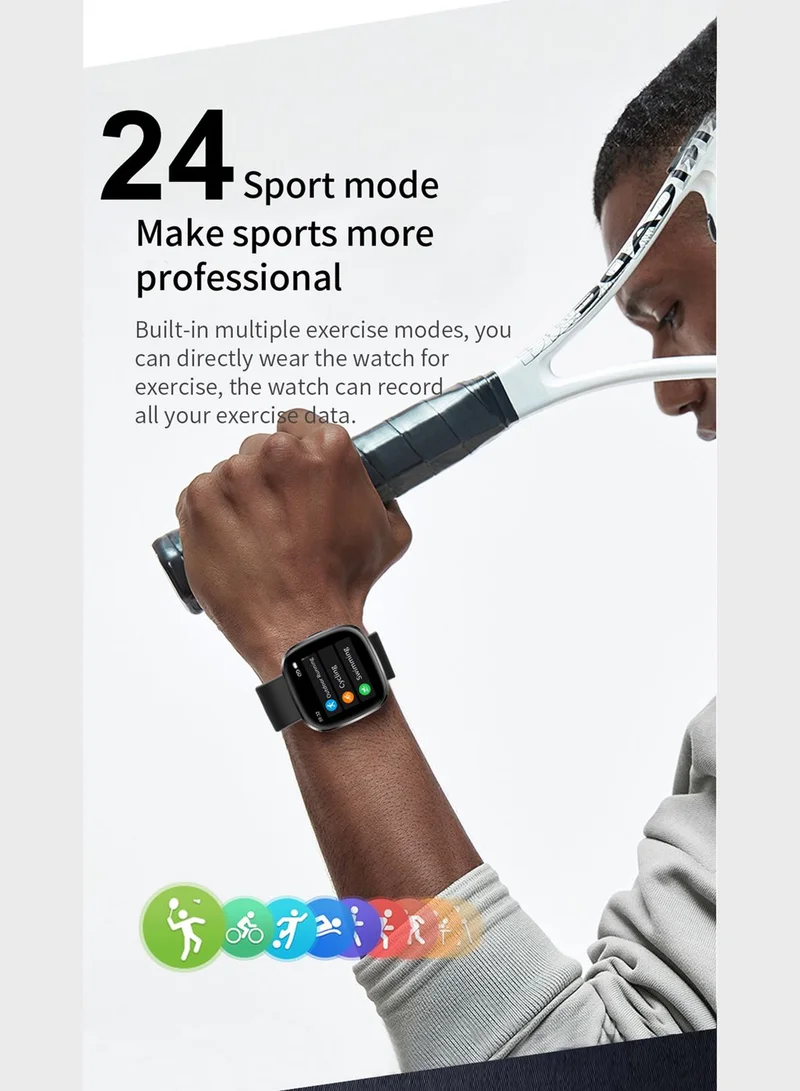 Ginger Smart Watch With Multiple Health And Fitness Features