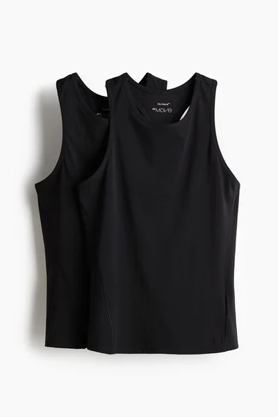 H&M 2-pack sports vest tops in DryMove