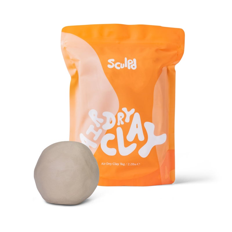 Sculpd Air Dry Clay - Premium Sculpting & Modeling Clay for Arts and Crafts - Self-Hardening Soft Clay for Adults Activities - Bulk Craft Supplies & Art Materials (2.2lbs Bulk Value Bag) - Image 1