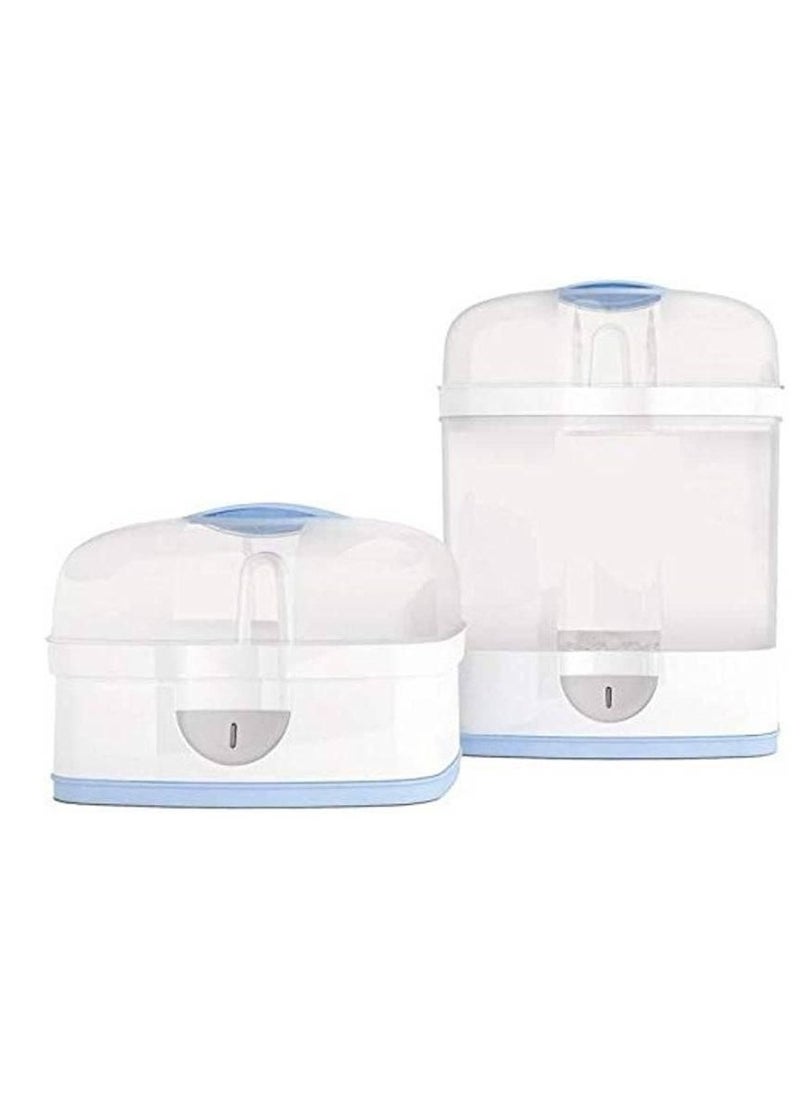 Generic - 3-in-1 sterilizer with full and compact size options compatible with all microwaves fitting various bottles teats and pumps A baby essential that kills 99% of germs offers 24-hour protection fast 5-minute sterilization and features an auto shut-off function for added convenience. - Image 1