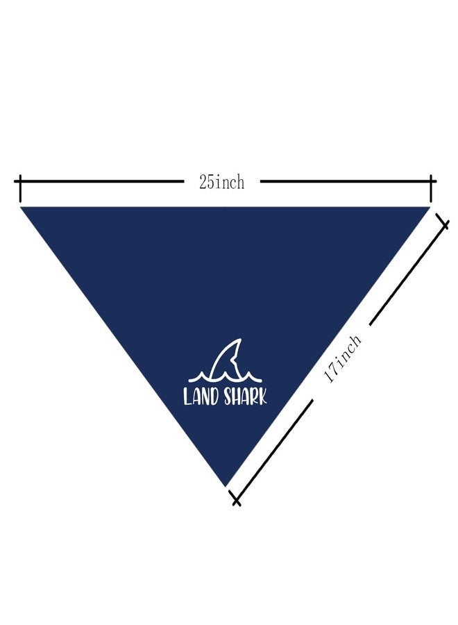 ZPPRJF Land Shark Dog Bandana, Heavy Chewer Dog Bandana, Shark Pet Scarf Accessories for Small Medium Dogs Cats Photo Prop, Funny Cute Dark Blue Dogs Triangle Scarf - Image 4