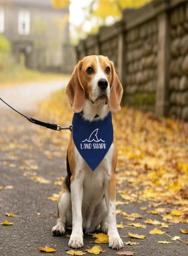 ZPPRJF Land Shark Dog Bandana, Heavy Chewer Dog Bandana, Shark Pet Scarf Accessories for Small Medium Dogs Cats Photo Prop, Funny Cute Dark Blue Dogs Triangle Scarf - Image 5