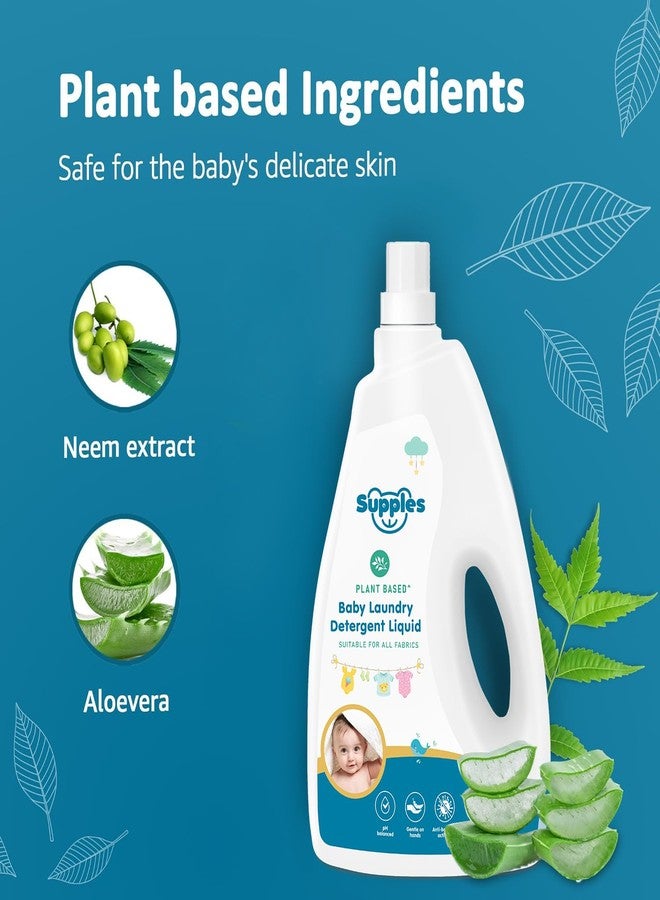 Supples Amazon Brand - Supples Baby Laundry Detergent Liquid | 2 Litre | pH Balanced | Anti-bacterial | Contains Aloevera & Neem Extract | Plant based - Free from Harsh Chemicals - Image 3