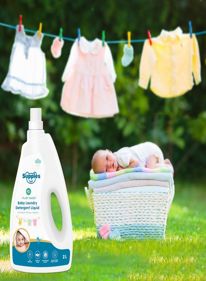 Supples Amazon Brand - Supples Baby Laundry Detergent Liquid | 2 Litre | pH Balanced | Anti-bacterial | Contains Aloevera & Neem Extract | Plant based - Free from Harsh Chemicals - Image 5