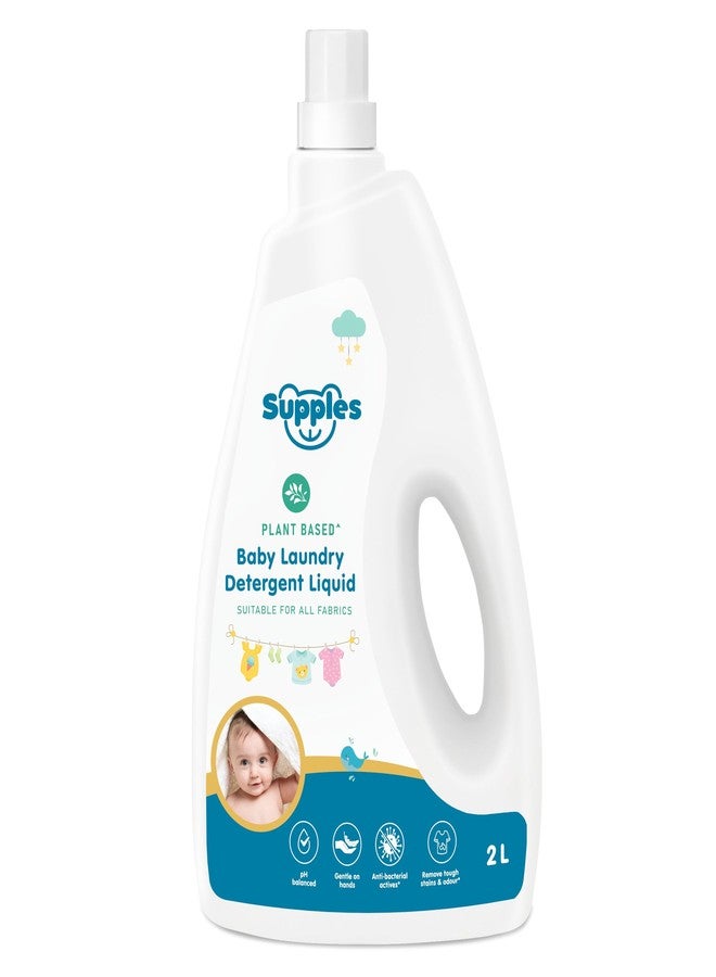 Supples Amazon Brand - Supples Baby Laundry Detergent Liquid | 2 Litre | pH Balanced | Anti-bacterial | Contains Aloevera & Neem Extract | Plant based - Free from Harsh Chemicals - Image 1