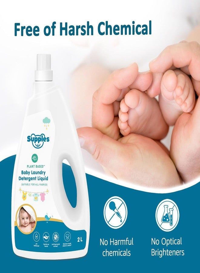 Supples Amazon Brand - Supples Baby Laundry Detergent Liquid | 2 Litre | pH Balanced | Anti-bacterial | Contains Aloevera & Neem Extract | Plant based - Free from Harsh Chemicals - Image 2