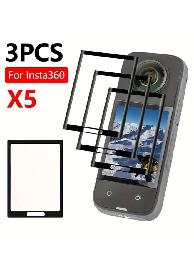 3pcs Ultra HD Anti Scratch Screen Protector Film For Insta360 X5 Camera - Image 2