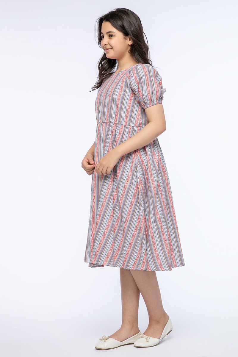 RINA knitted textured girl dress - Image 4