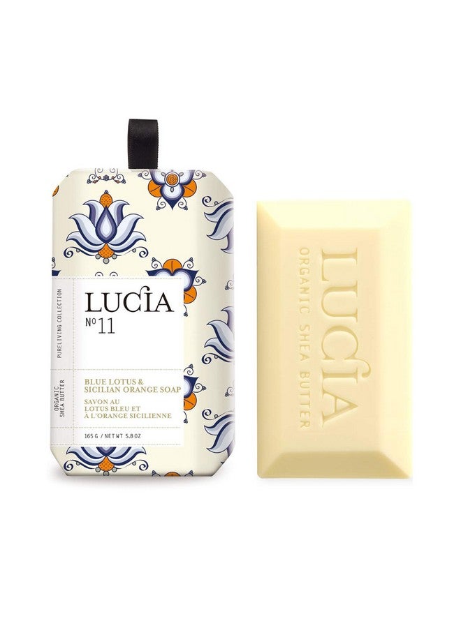 Lucia Soap Blue Lotus And Sicilian Orange 0.18 Ounce - Image 1
