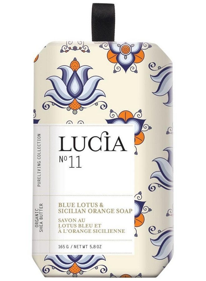 Lucia Soap Blue Lotus And Sicilian Orange 0.18 Ounce - Image 3