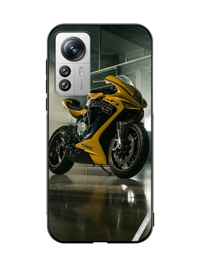 VR CREATIVE Protective Case Cover For Xiaomi 12 Pro Bike Design Multicolour - Image 1