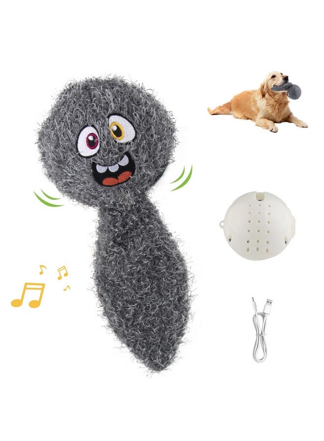 PETGEEK Interactive Dog Ball, Squeaky Toys with Music and Recording, Rechargeable Vibrating Dog Ball for Small/Medium/Large Dogs, Enrichment Toys for Dogs to Keep Them Busy(Gray) - Image 1
