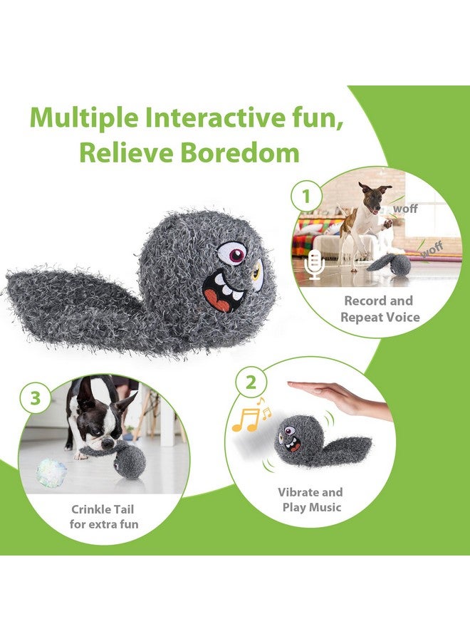 PETGEEK Interactive Dog Ball, Squeaky Toys with Music and Recording, Rechargeable Vibrating Dog Ball for Small/Medium/Large Dogs, Enrichment Toys for Dogs to Keep Them Busy(Gray) - Image 3