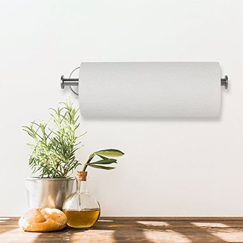 HOLDN’ STORAGE Paper Towel Holder Wall Mount - Under Cabinet Paper Towel Holders - Anti-Rust, Mounts On Wall or Cabinet, Vertically or Horizontally, Durable, Premium Elegant Design- Quick and Easy Installation - Image 3