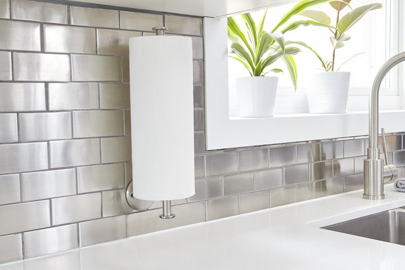 HOLDN’ STORAGE Paper Towel Holder Wall Mount - Under Cabinet Paper Towel Holders - Anti-Rust, Mounts On Wall or Cabinet, Vertically or Horizontally, Durable, Premium Elegant Design- Quick and Easy Installation - Image 5