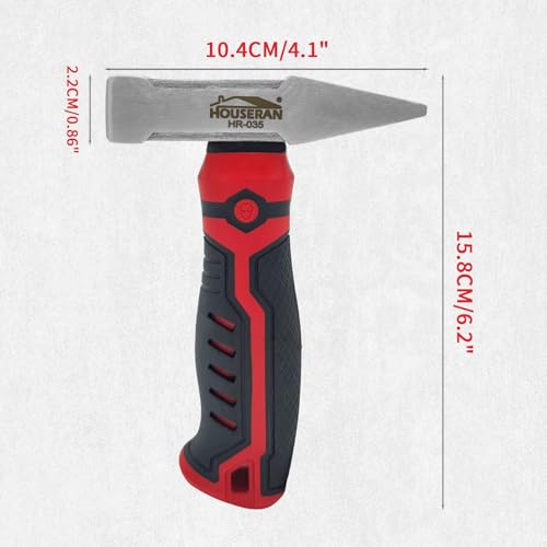 HOUSERAN Engineer Hammer, Small Mallet for Construction, Masonry, Tinners Sheet Metal, Chipping Hammer Ideal for Home Repairs, Engineers Work, Construction Sites, Artwork Processing - Image 2