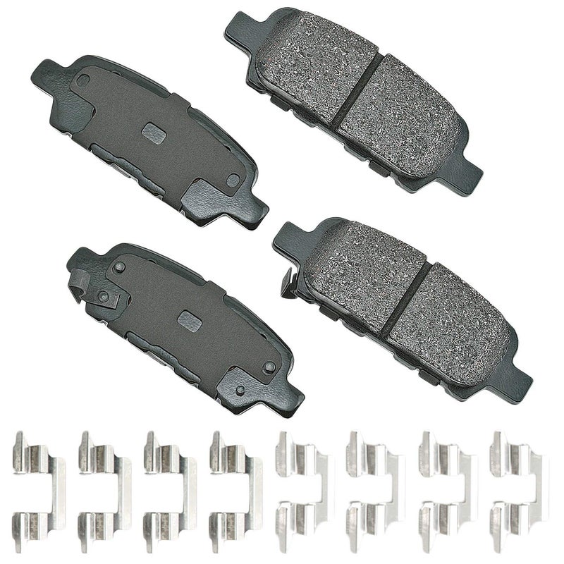 AkebonoACT905A UltraPremium Ceramic Rear Disc Brake Pads GREY