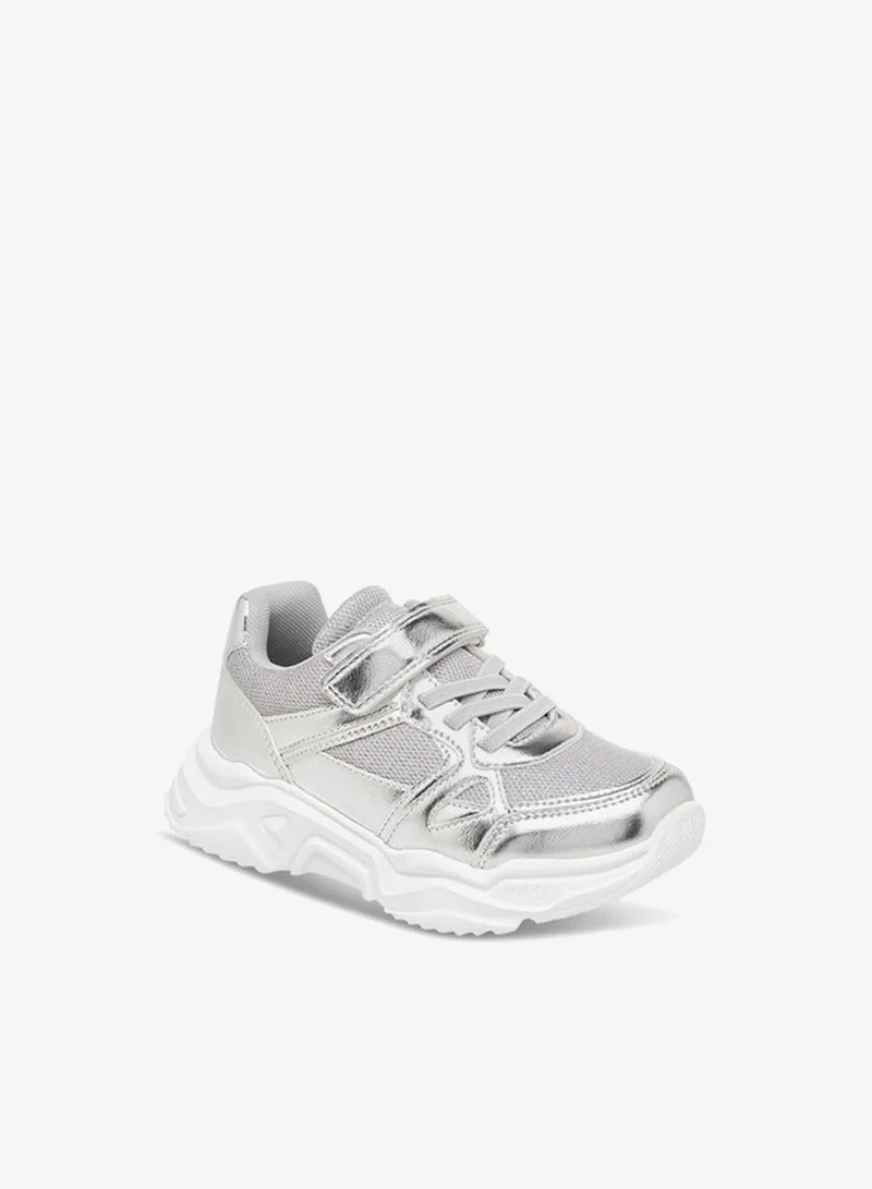 جونيورز سنيكرز بناتي بألواح وإغلاق بشريط لاصق