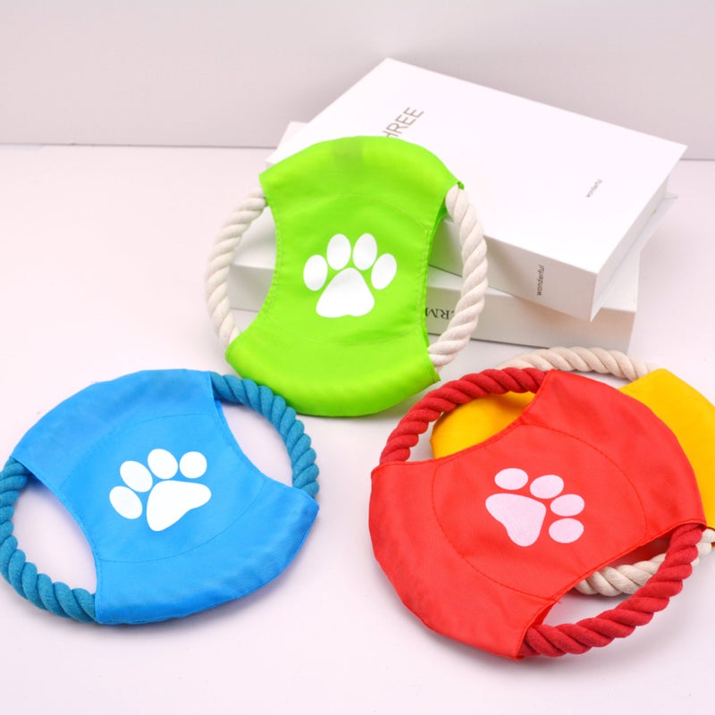 Cotton Rope Dog Frisbee Training Toy - Image 2