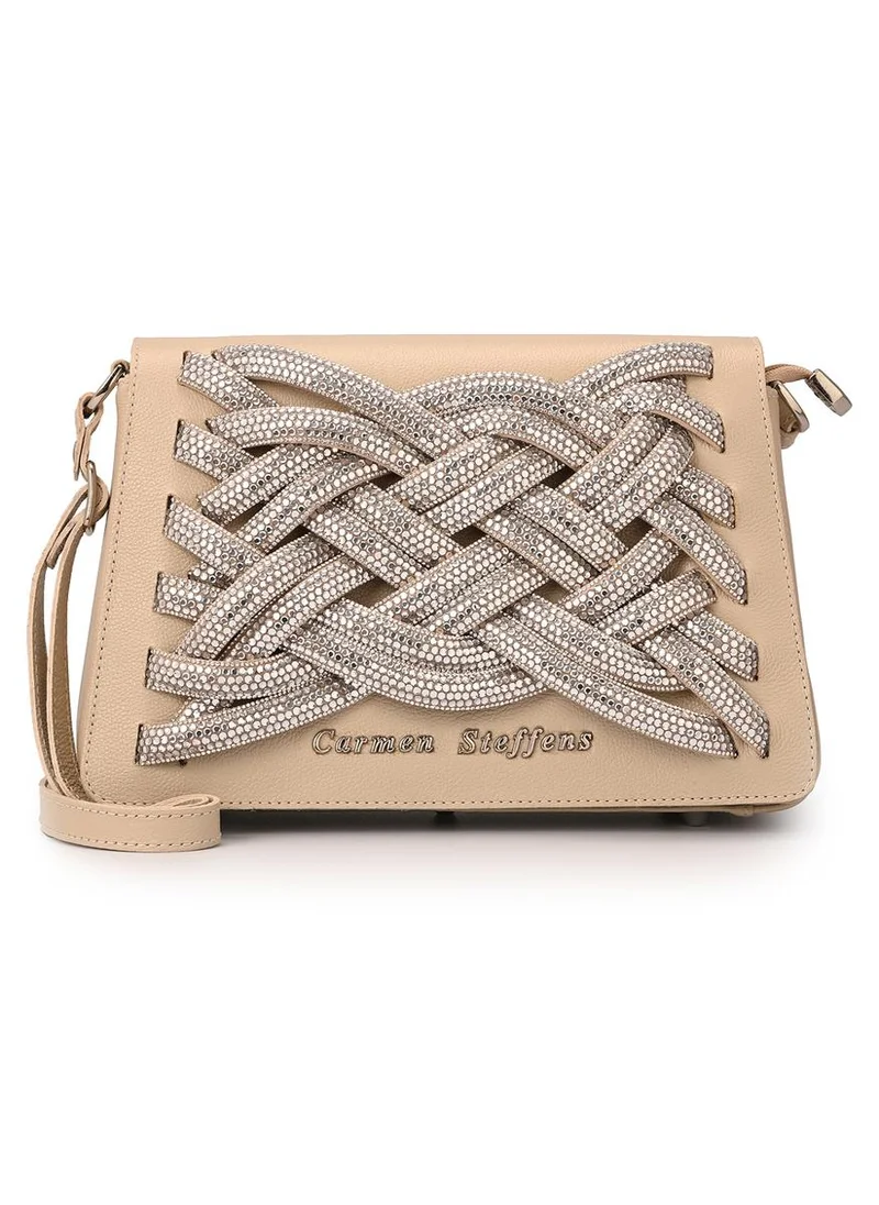 Carmen Steffens Crystal Bag Off-White