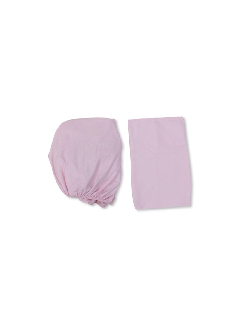 Ourkids Cotton Bed Sheet – Pink - Image 1