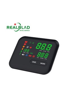 REALBLAD Blood Pressure Monitor with Voice Broadcast, Big LED Display, Type-C Charging, One-Key Operation, 2x99 Memory Records & High BP Reminder (WHITE)  - Image 3