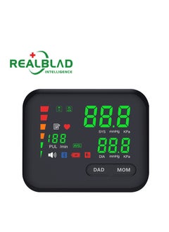 REALBLAD Blood Pressure Monitor with Voice Broadcast, Big LED Display, Type-C Charging, One-Key Operation, 2x99 Memory Records & High BP Reminder (WHITE)  - Image 2