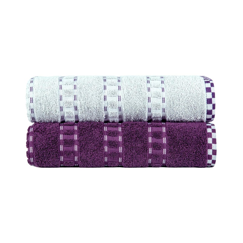 MYTRIDENT Towels for Bath, His and Her Towel Collection 2 Piece Bath Towel Set, 500 GSM,100% Cotton Towel, Towels for Men/Women - Adam & Eve - Image 4