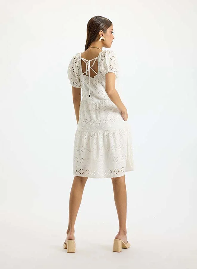 Virgio VIRGIO 100% Cotton Schiffli Dress