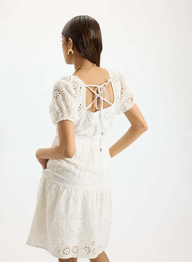 Virgio VIRGIO 100% Cotton Schiffli Dress