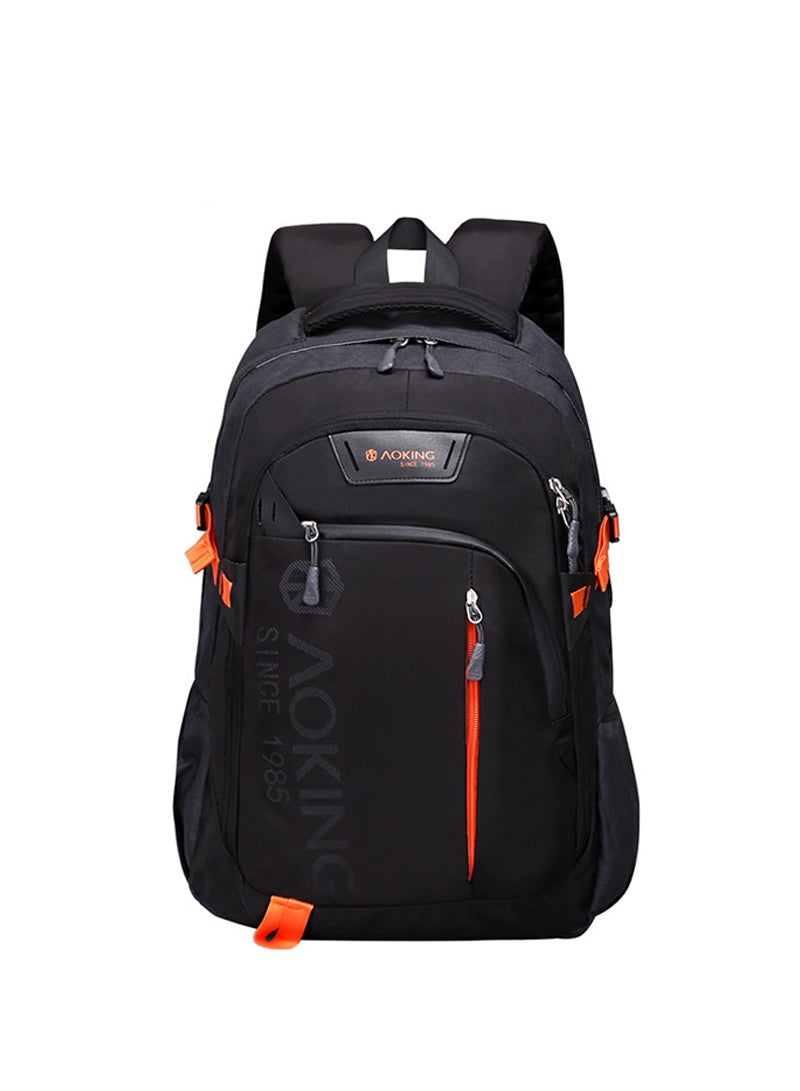 AOKING Laptop Backpack,Business Travel Anti Theft Slim Durable Laptops Backpack ,Water Resistant College School Computer Bag for Women & Men Fits 15 Inch Laptop and Notebook - Black - Image 1