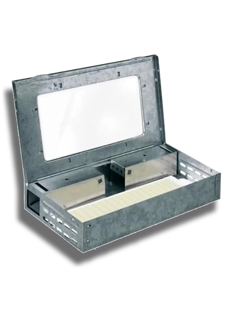 ALRAWDA Original Metal Bait Station with Clear Lid and Doors, High Quality, Indoor and Outdoor Rodent and Reptile Control  - Image 2