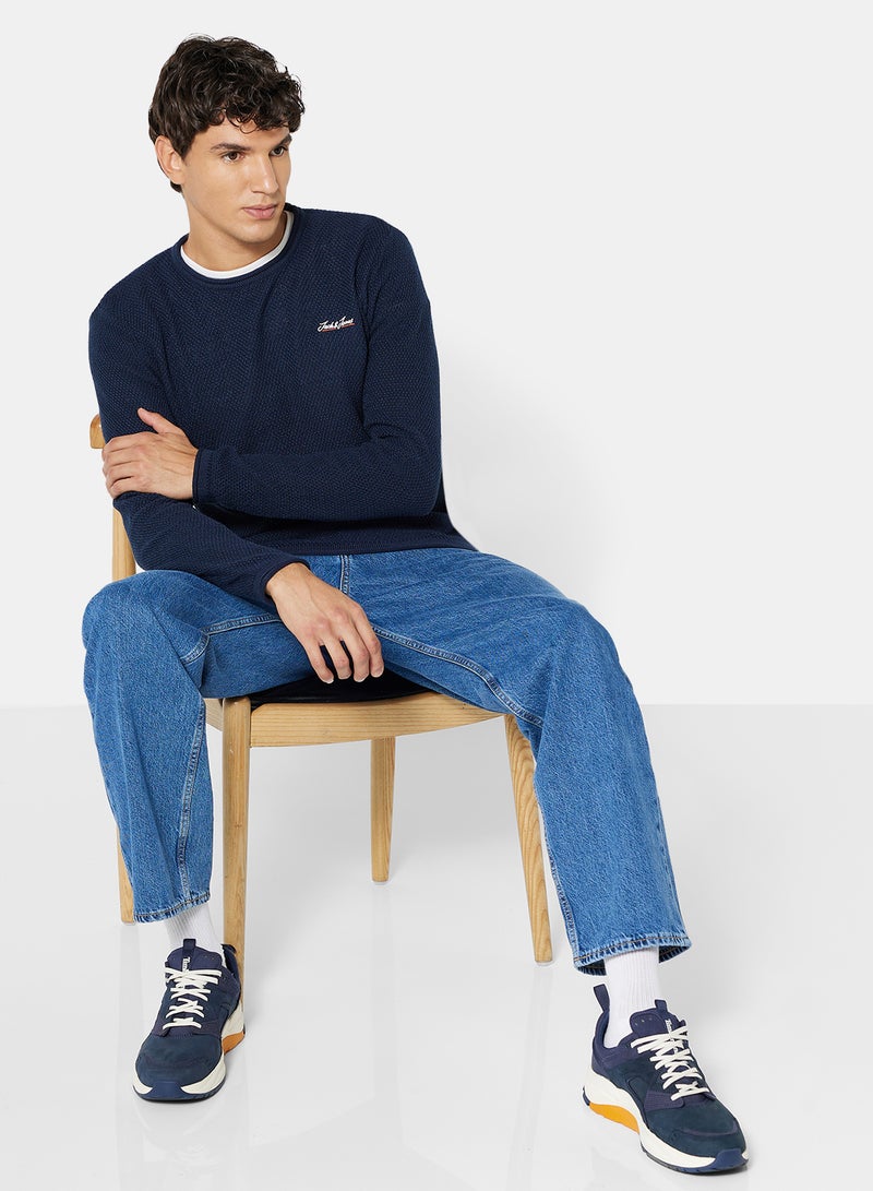 JACK & JONES Logo Knit Crew Neck Sweater - Image 4