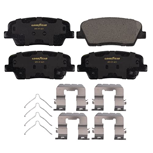 Goodyear Brakes GYD1816 | Premium Ceramic Rear Brake Pads fits Genesis G70 20-19; Hyundai Santa Fe XL 19-17; Kia Sorento 19-16 - Image 2
