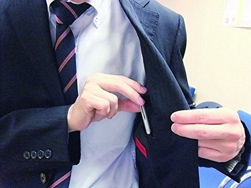 Zebra Fortia 300 Ballpoint Pen - 0.7 mm, Silver Body, Black Ink (BA80-S) - Image 2