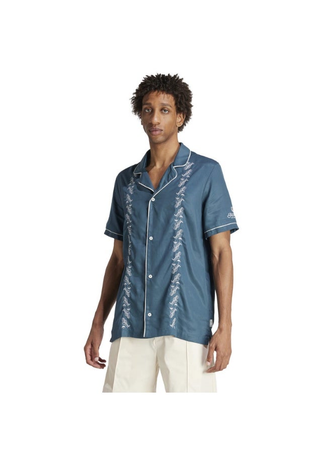 Adidas adidas LEISURE BOWLING Blue Originals Men OTHER SHIRTS  - Image 3