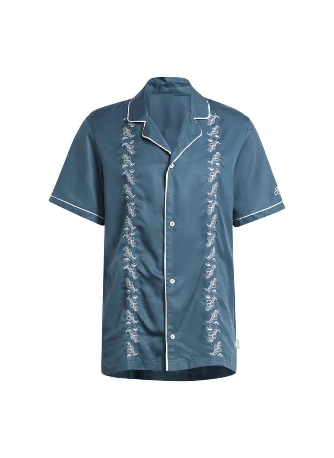 اديداس adidas LEISURE BOWLING Blue Originals Men OTHER SHIRTS