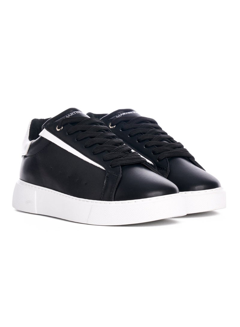 Martin Valen Axino Men's Casual Black Sneakers With White Details - Image 4