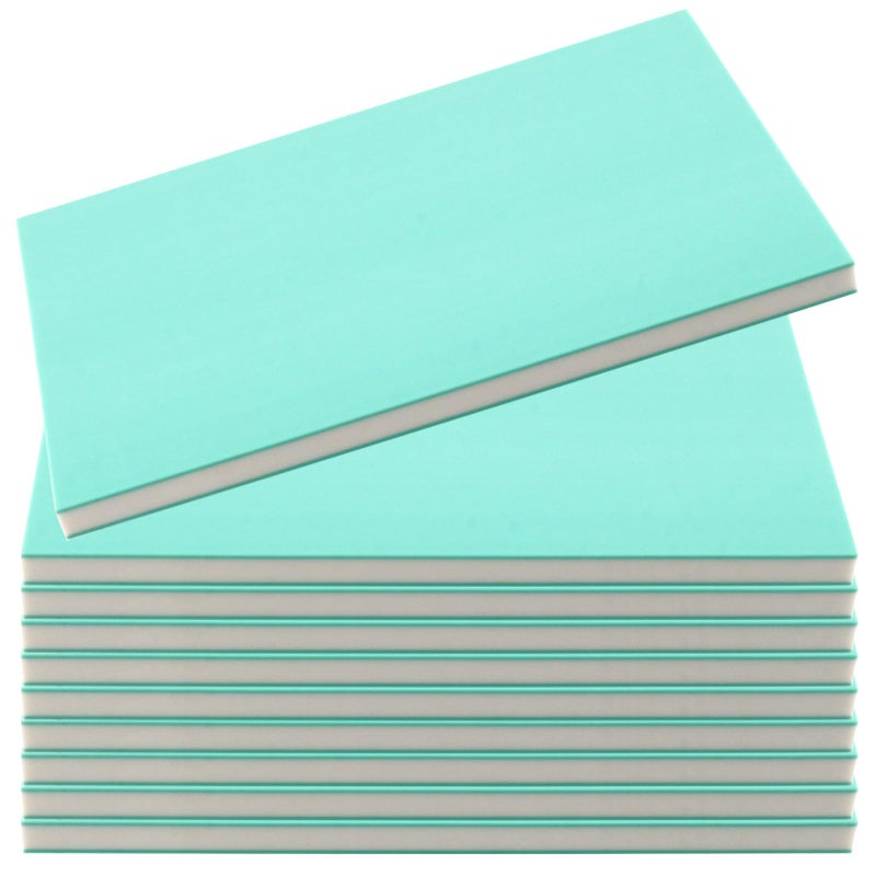 MOUYAT 10 Pack 4 x 6 Inch Green White Rubber Carving Blocks, Linoleum Block Stamp for Printmaking, Soft Rubber Crafts, DIY Craft Project - Image 1